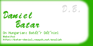 daniel batar business card